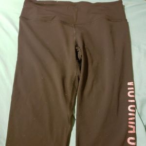 Victoria secret knockout tights with pink glitter